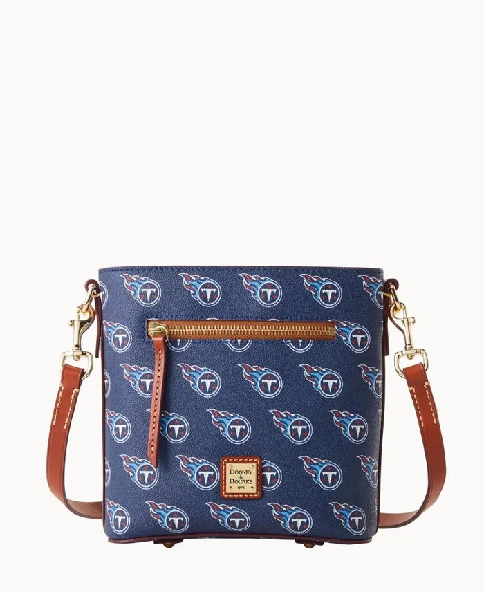 WomenMen Crossbodies Dooney and Bourke NFL Titans Small Zip Crossbody Titans