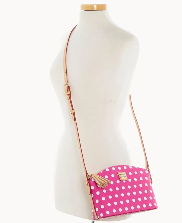 WomenMen Crossbodies Dooney and Bourke Polka Dot Robin Crossbody Fuchsia