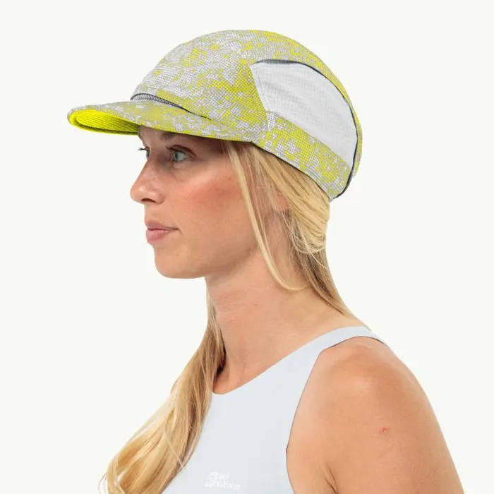 WomenMen Jack Wolfskin Caps and Hats PRELIGHT WIND CAP 8211 Grid Camo Firefly One Size 8211 Baseball Cap