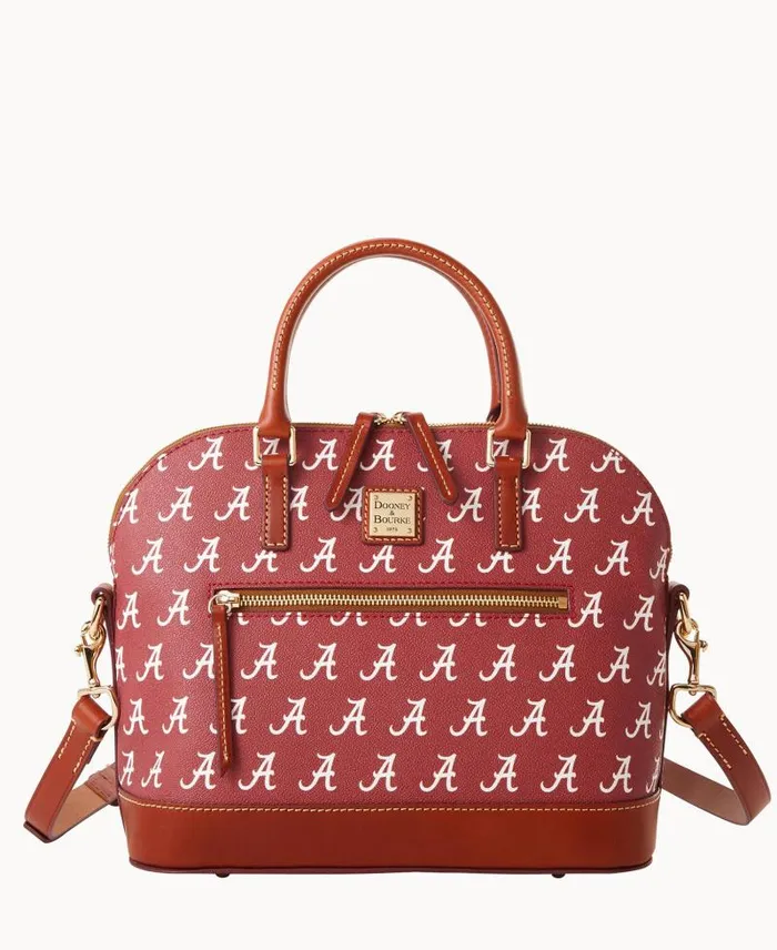 WomenMen Satchels Dooney and Bourke Collegiate University Of Alabama Domed Zip Satchel U Of Alabama WomenMen Satchels Dooney and Bourke Collegiate University Of Alabama Domed Zip Satchel U Of Alabama