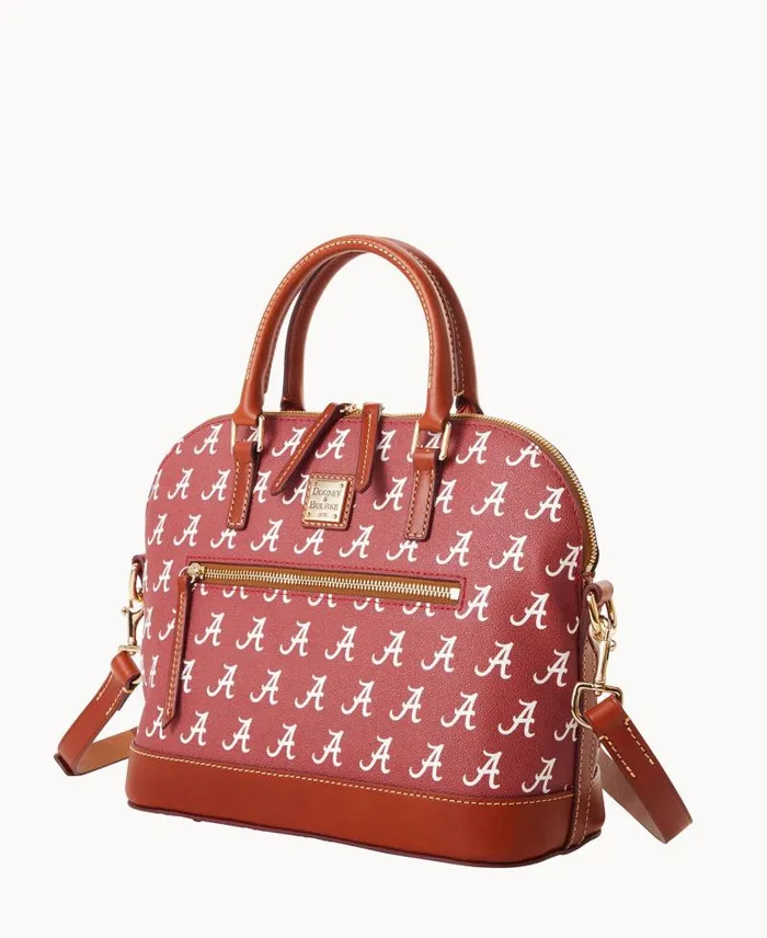 WomenMen Satchels Dooney and Bourke Collegiate University Of Alabama Domed Zip Satchel U Of Alabama