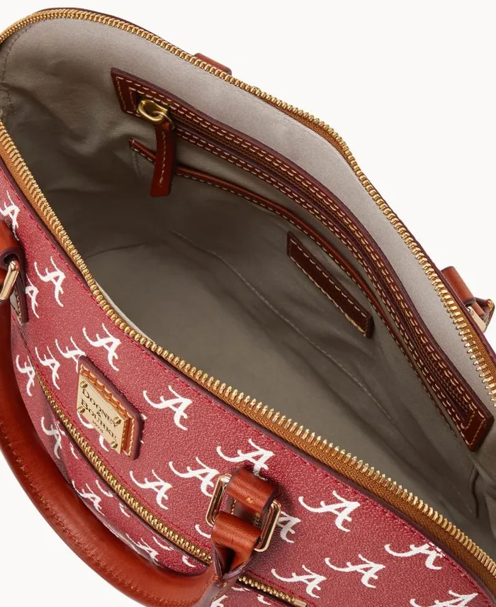WomenMen Satchels Dooney and Bourke Collegiate University Of Alabama Domed Zip Satchel U Of Alabama