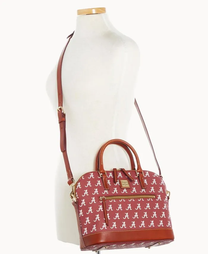 WomenMen Satchels Dooney and Bourke Collegiate University Of Alabama Domed Zip Satchel U Of Alabama