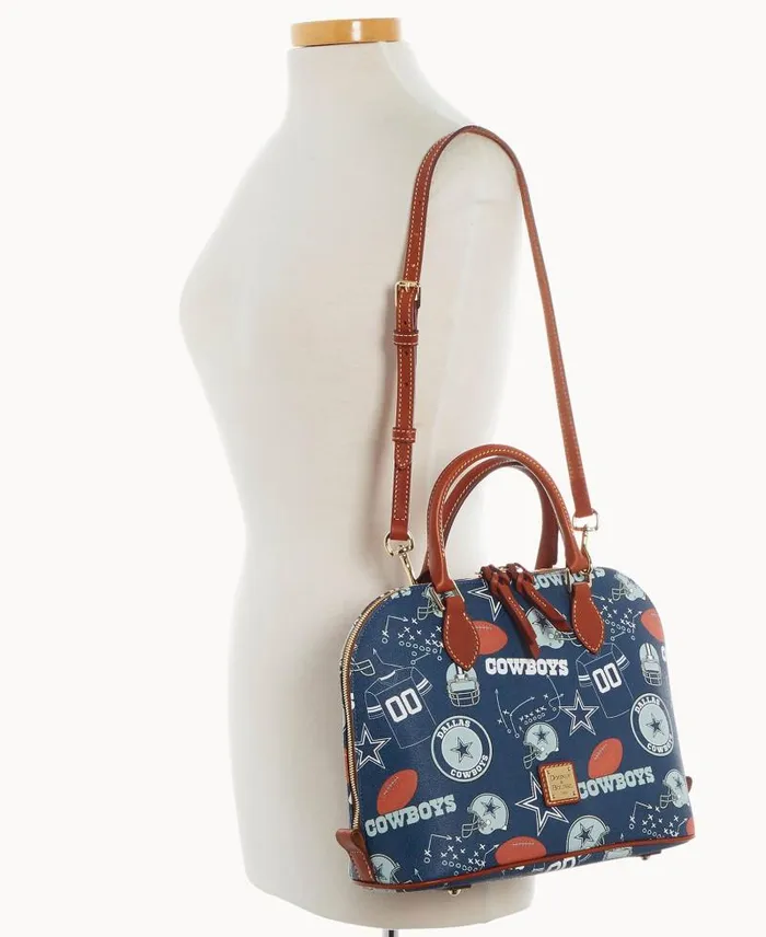 WomenMen Satchels Dooney and Bourke NFL Cowboys Zip Zip Satchel Cowboys