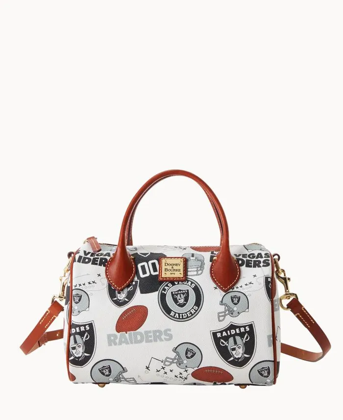 WomenMen Satchels Dooney and Bourke NFL Raiders Barrel Satchel Raiders