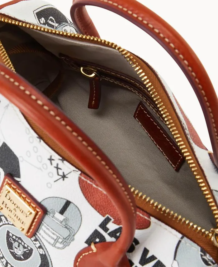 WomenMen Satchels Dooney and Bourke NFL Raiders Barrel Satchel Raiders