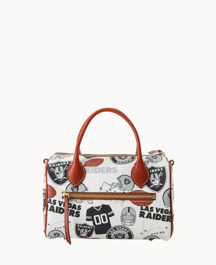 WomenMen Satchels Dooney and Bourke NFL Raiders Barrel Satchel Raiders