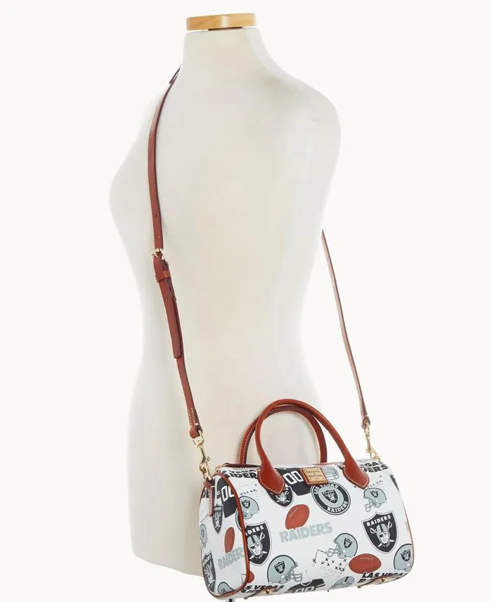 WomenMen Satchels Dooney and Bourke NFL Raiders Barrel Satchel Raiders