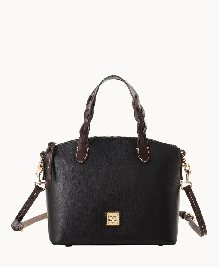 WomenMen Satchels Dooney and Bourke Saffiano Small Heidi Satchel Black