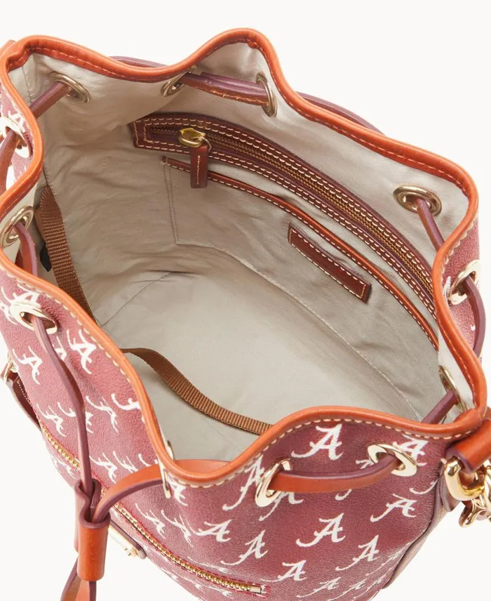 WomenMen Shoulder Bags Dooney and Bourke Collegiate University Of Alabama Drawstring U Of Alabama
