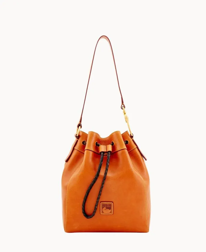WomenMen Shoulder Bags Dooney and Bourke Florentine Hattie Drawstring Natural
