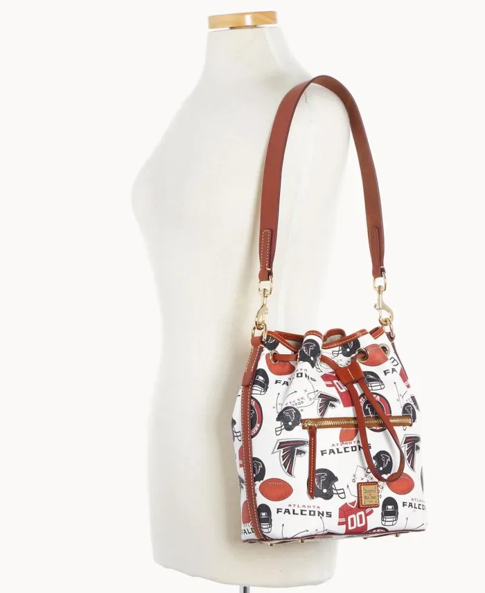 WomenMen Shoulder Bags Dooney and Bourke NFL Falcons Drawstring Falcons