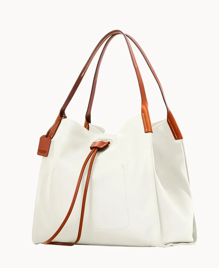 WomenMen Shoulder Bags Dooney and Bourke Oncour Elba Full Up Two Pure White