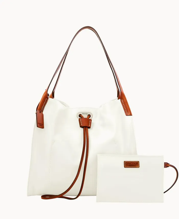 WomenMen Shoulder Bags Dooney and Bourke Oncour Elba Full Up Two Pure White
