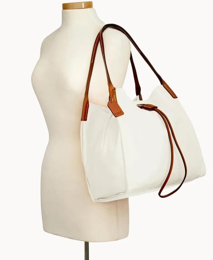 WomenMen Shoulder Bags Dooney and Bourke Oncour Elba Full Up Two Pure White