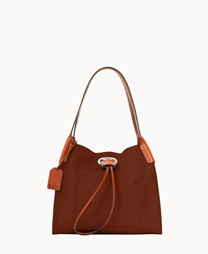 WomenMen Shoulder Bags Dooney and Bourke Oncour Elba Mini Full Up Two Burnt Orange
