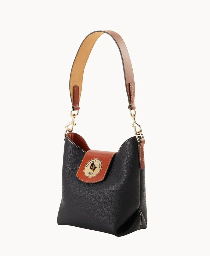 WomenMen Shoulder Bags Dooney and Bourke Pebble Turnlock Sac 22 Black
