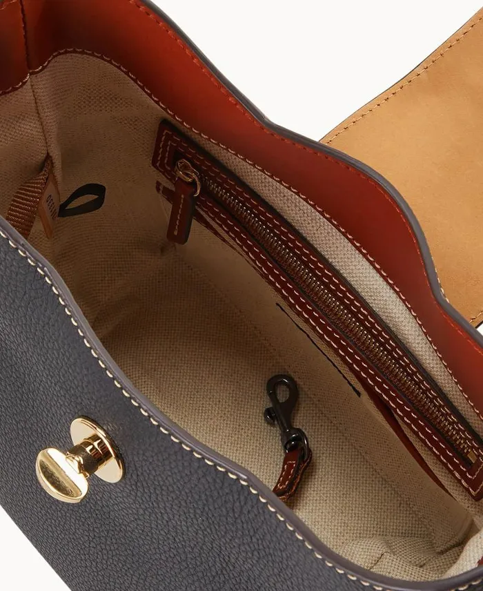 WomenMen Shoulder Bags Dooney and Bourke Pebble Turnlock Sac 22 Black