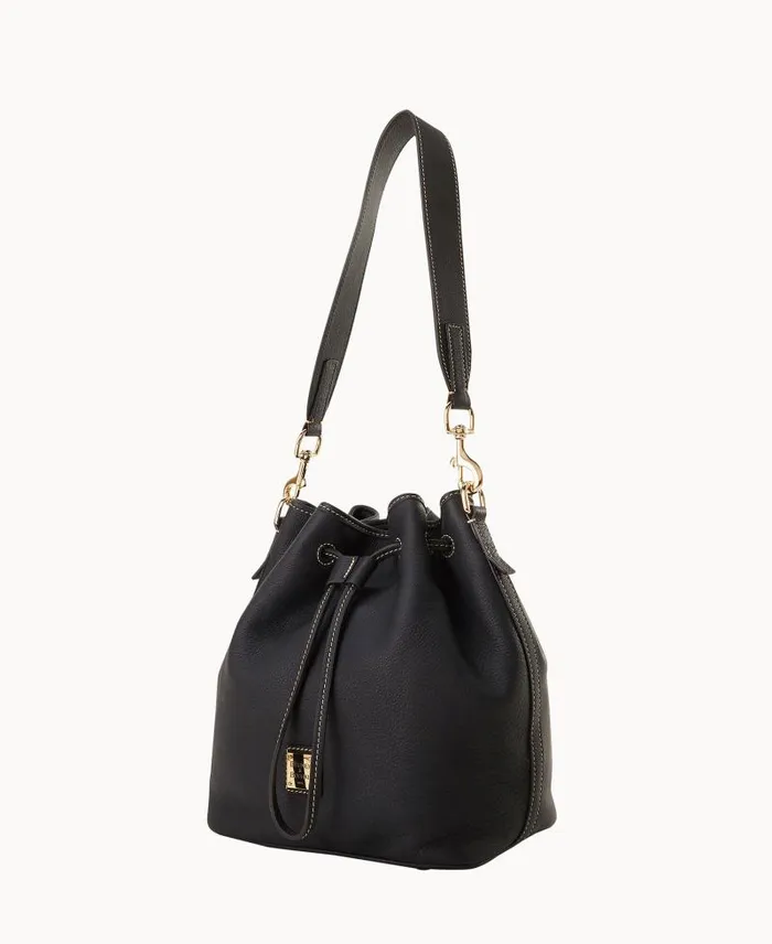 WomenMen Shoulder Bags Dooney and Bourke Sorrento Drawstring Black