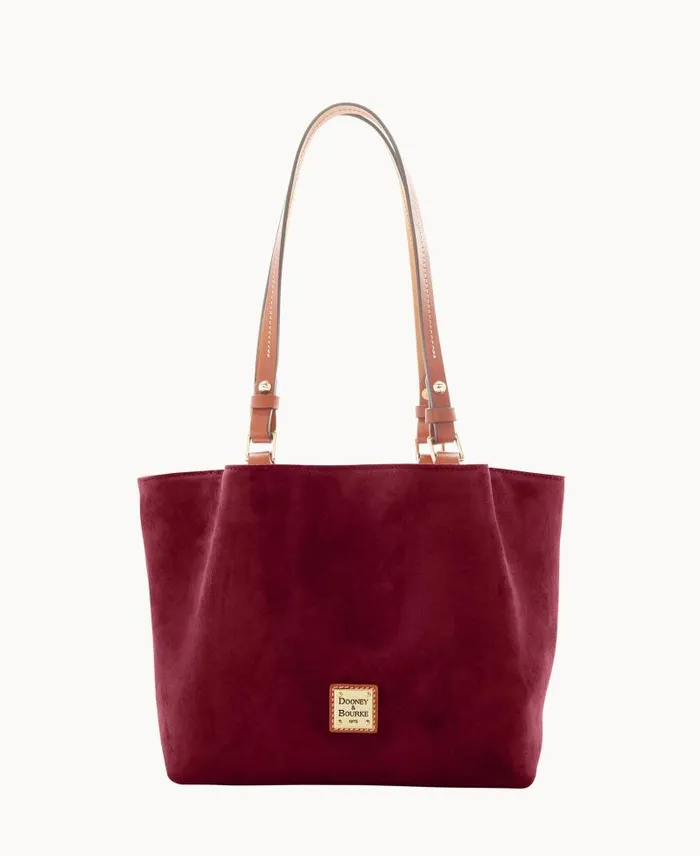 WomenMen Shoulder Bags Dooney and Bourke Suede Small Flynn Wine