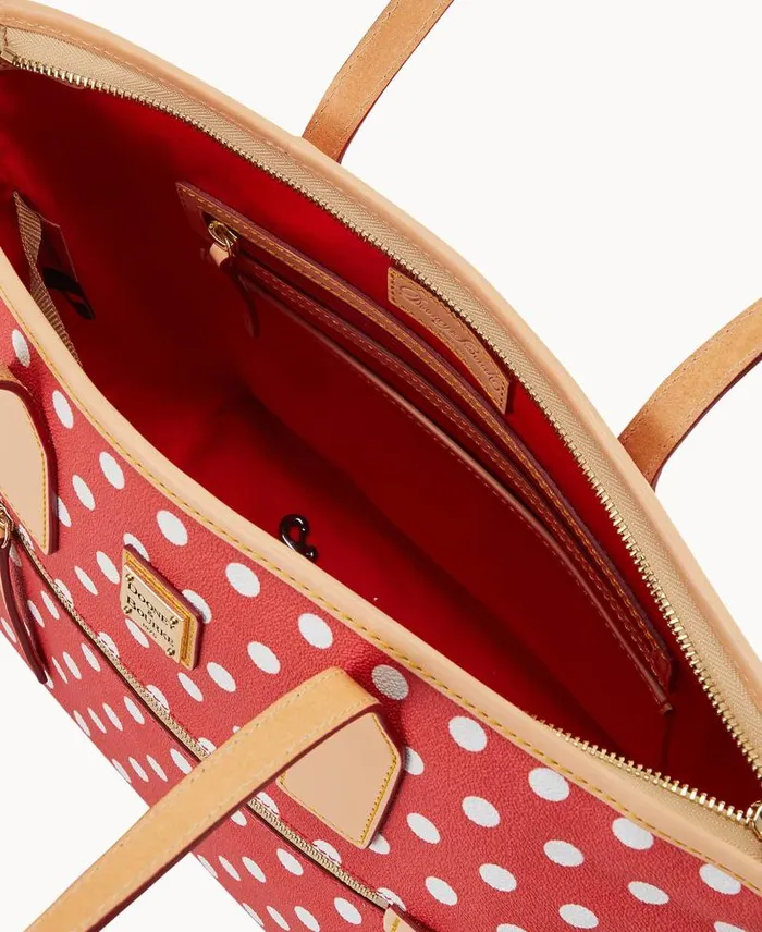 WomenMen Totes Dooney and Bourke Polka Dot Small Tote Red