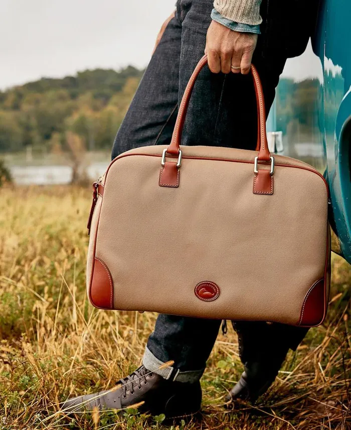 WomenMen Travel Dooney and Bourke Cabriolet Bowler Duffle Dark Grey