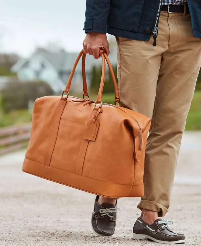 WomenMen Travel Dooney and Bourke Florentine Medium Duffle Chestnut