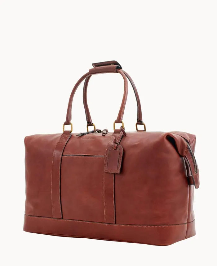 WomenMen Travel Dooney and Bourke Florentine Medium Duffle Chestnut