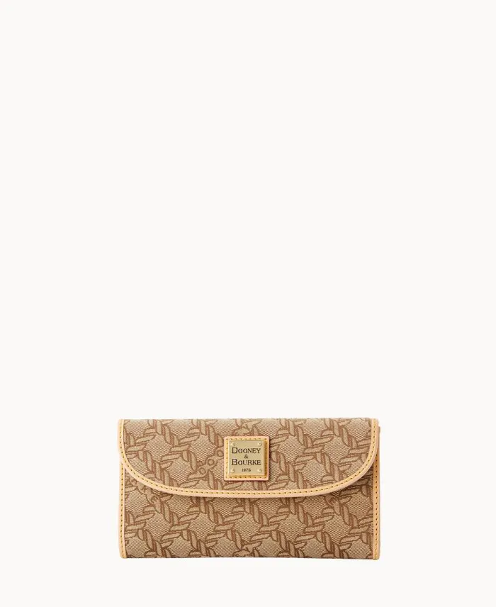 WomenMen Wallets Dooney and Bourke Maritime Continental Clutch Brown