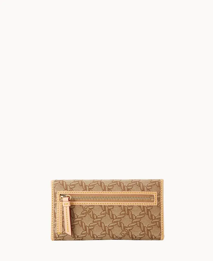 WomenMen Wallets Dooney and Bourke Maritime Continental Clutch Brown