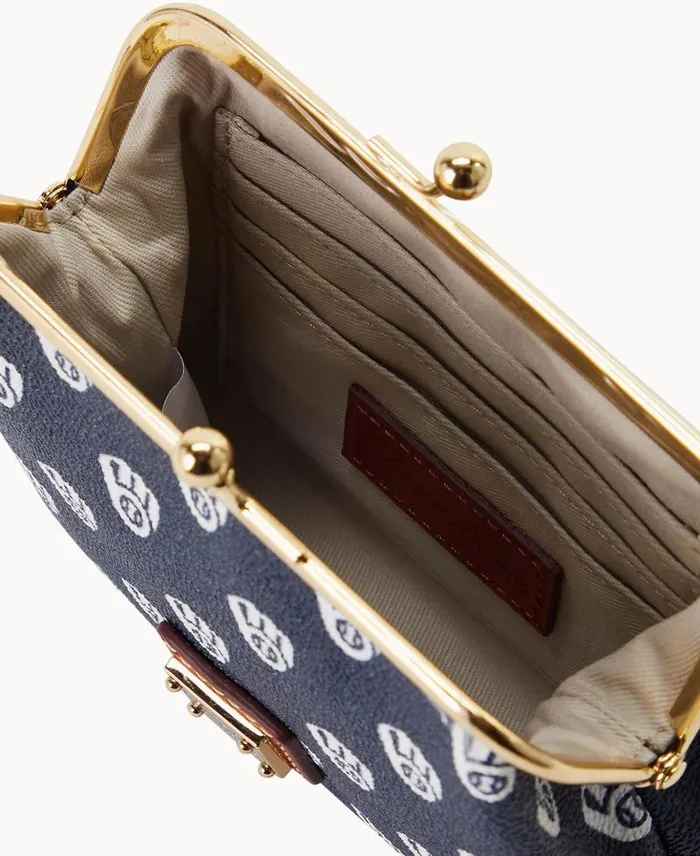 WomenMen Wallets Dooney and Bourke MLB Brewers Large Framed Purse Brewers