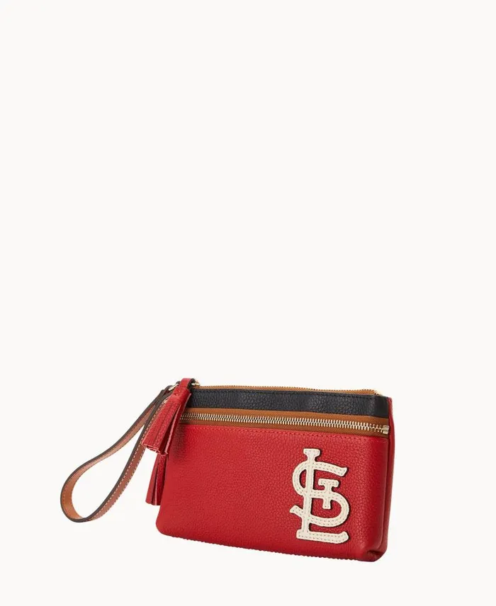 WomenMen Wallets Dooney and Bourke MLB Cardinals Double Zip Wristlet Cardinals WomenMen Wallets Dooney and Bourke MLB Cardinals Double Zip Wristlet Cardinals