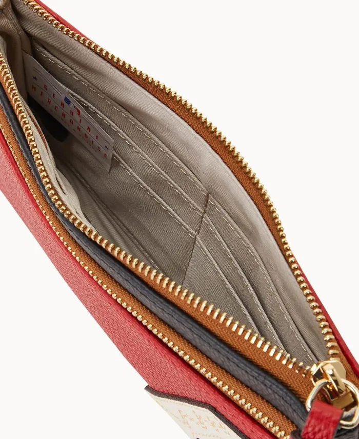 WomenMen Wallets Dooney and Bourke MLB Diamondbacks Double Zip Wristlet Diamondbacks