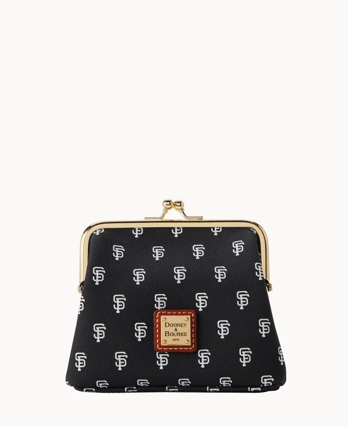 WomenMen Wallets Dooney and Bourke MLB Giants Large Framed Purse Giants
