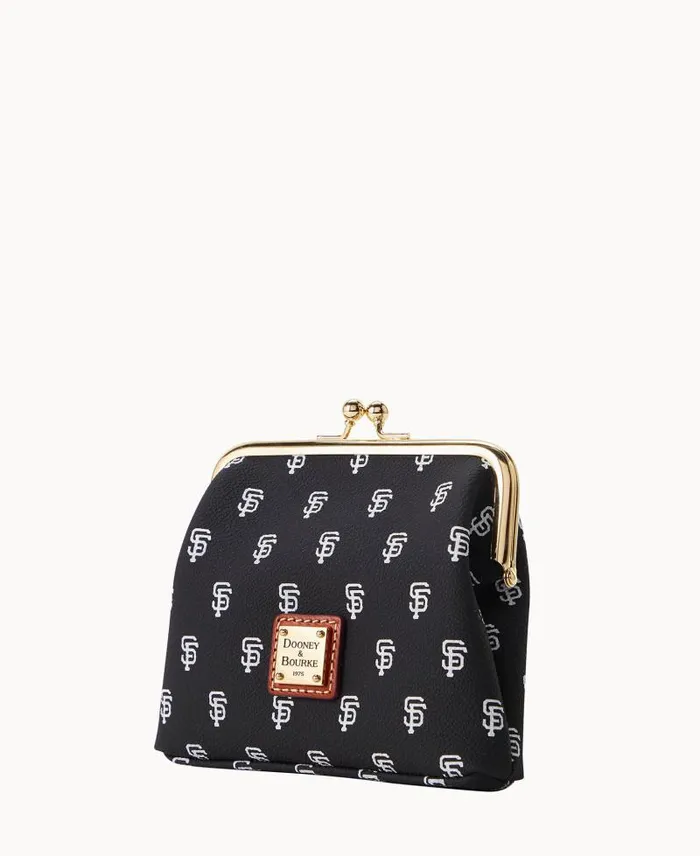 WomenMen Wallets Dooney and Bourke MLB Giants Large Framed Purse Giants