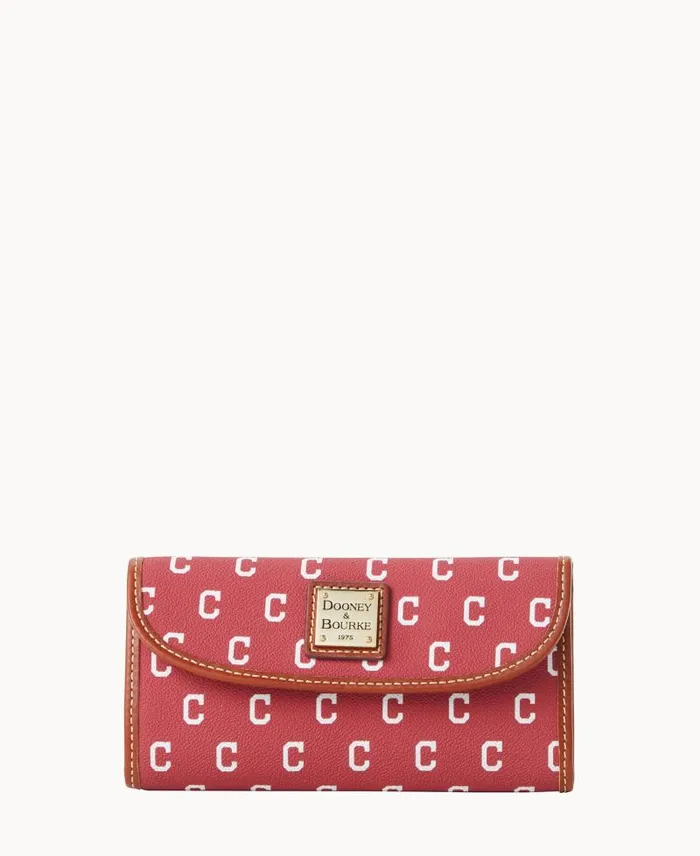 WomenMen Wallets Dooney and Bourke MLB Indians Continental Clutch Indians