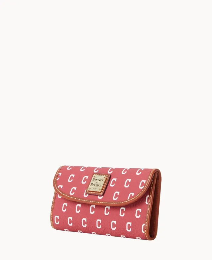 WomenMen Wallets Dooney and Bourke MLB Indians Continental Clutch Indians