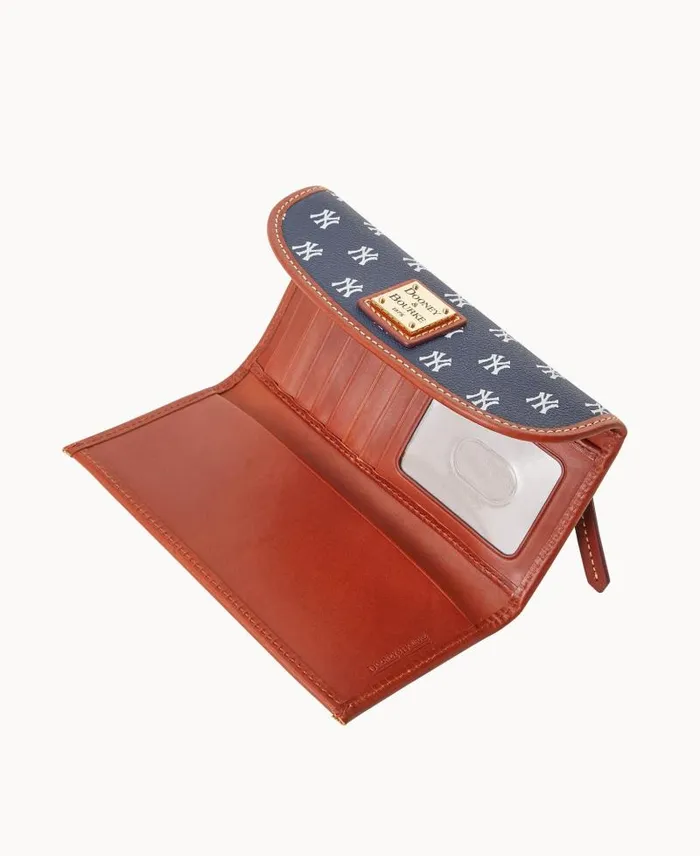 WomenMen Wallets Dooney and Bourke MLB Yankees Continental Clutch Yankees
