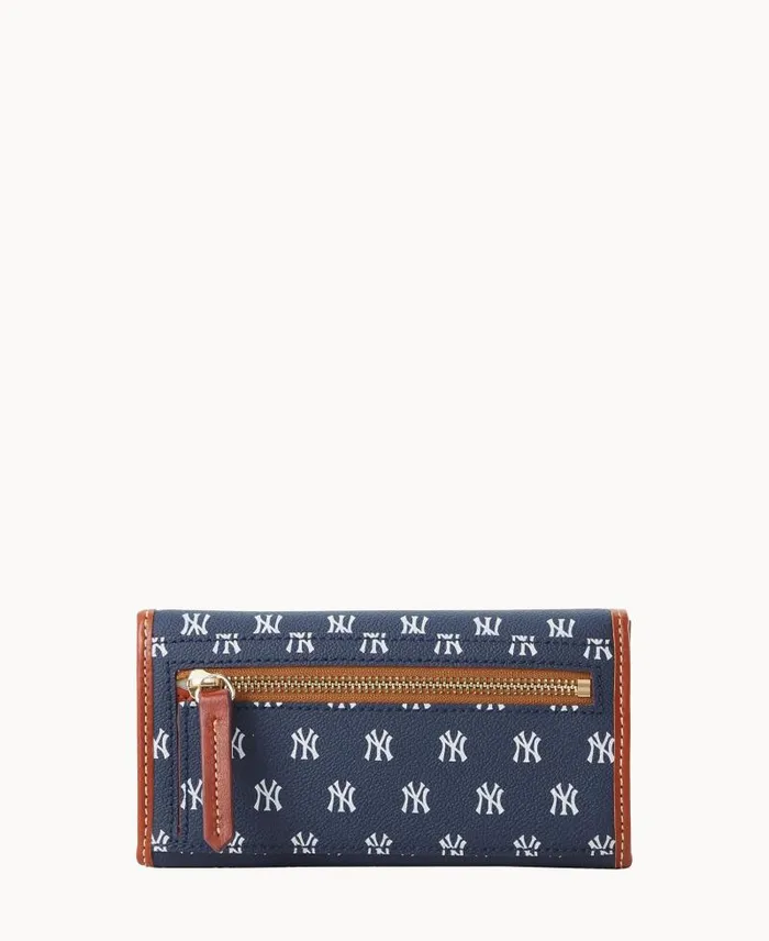 WomenMen Wallets Dooney and Bourke MLB Yankees Continental Clutch Yankees