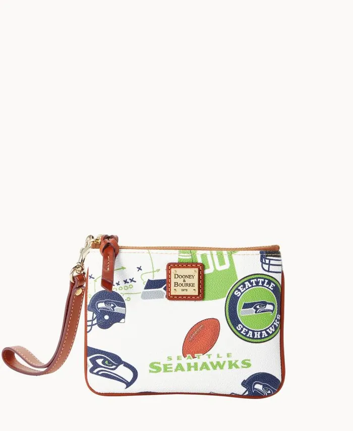 WomenMen Wallets Dooney and Bourke NFL Seahawks Stadium Wristlet Seahawks