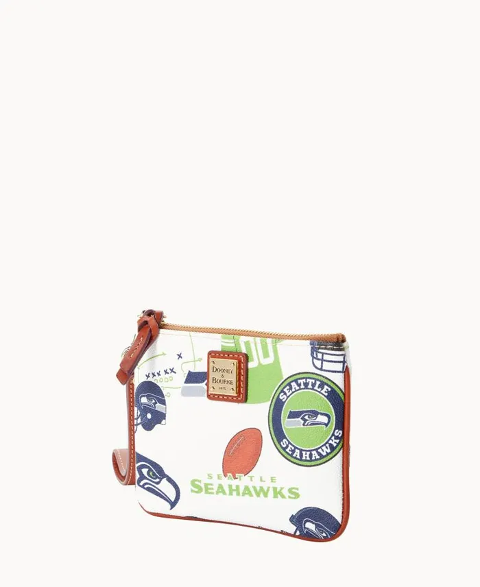 WomenMen Wallets Dooney and Bourke NFL Seahawks Stadium Wristlet Seahawks