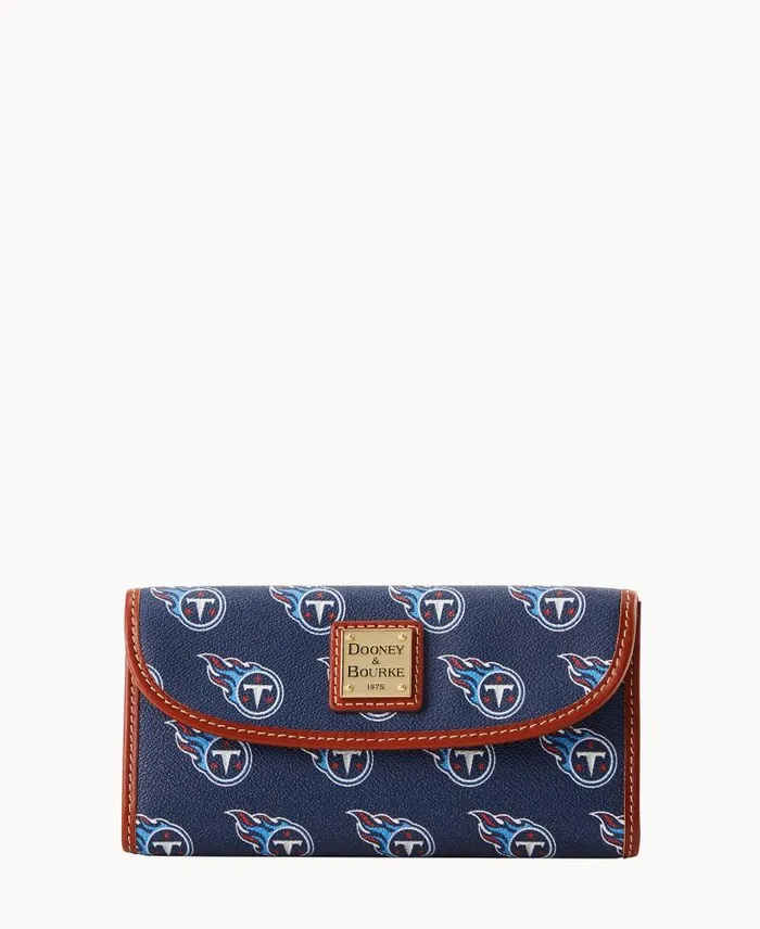 WomenMen Wallets Dooney and Bourke NFL Titans Continental Clutch Titans