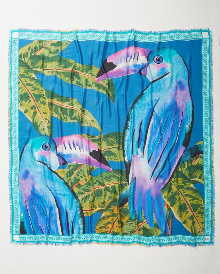 Women Mosaic Stripes Wrap Chambray Tommy Bahama Scarves and Wraps Women Mosaic Stripes Wrap Chambray Tommy Bahama Scarves and Wraps