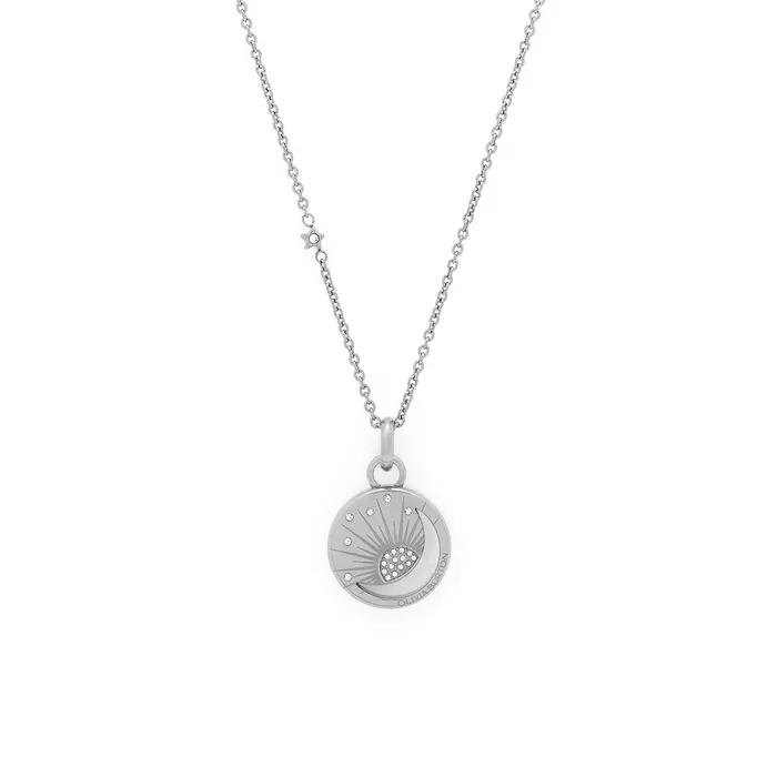 Women Olivia Burton Celestial Sun Silver Tone Pendant Necklace Necklaces