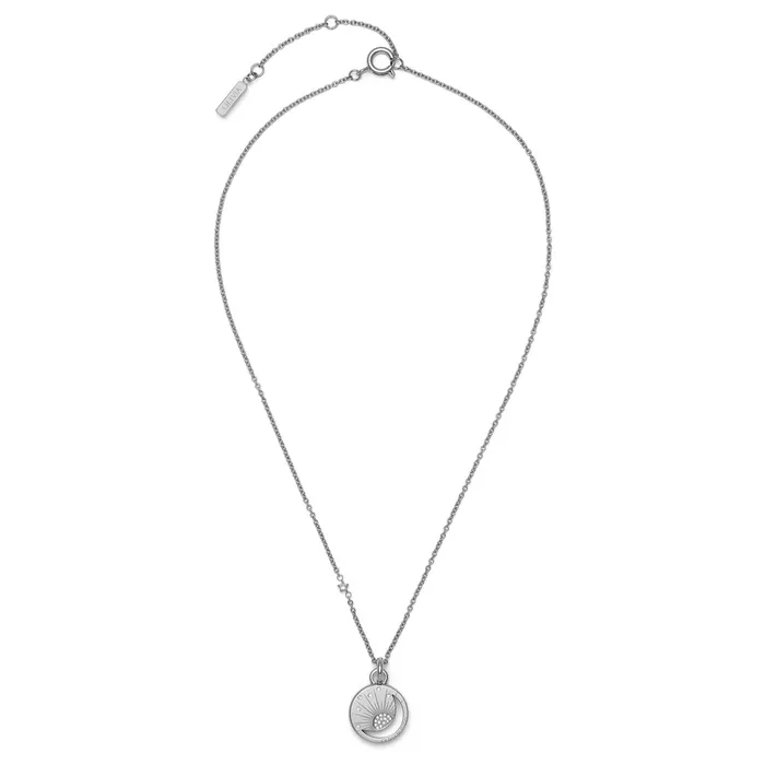 Women Olivia Burton Celestial Sun Silver Tone Pendant Necklace Necklaces