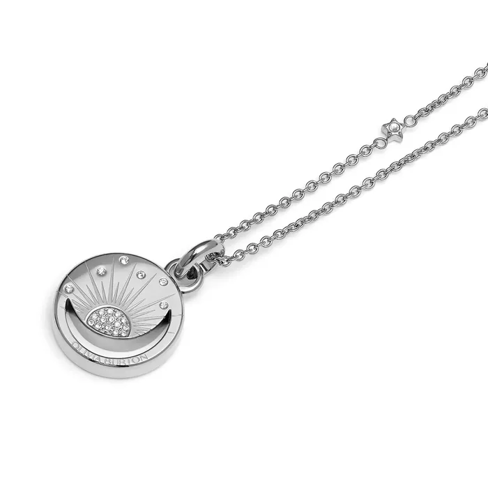 Women Olivia Burton Celestial Sun Silver Tone Pendant Necklace Necklaces