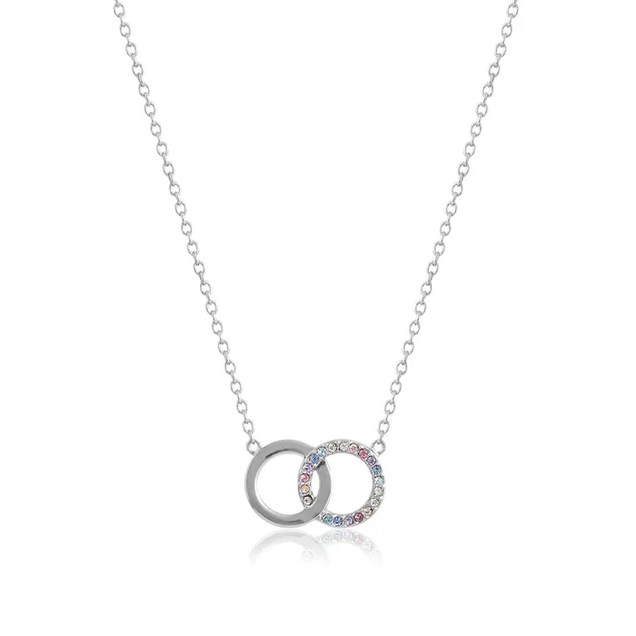 Women Olivia Burton Silver Choker and Interlink Necklace Gift Set Necklaces