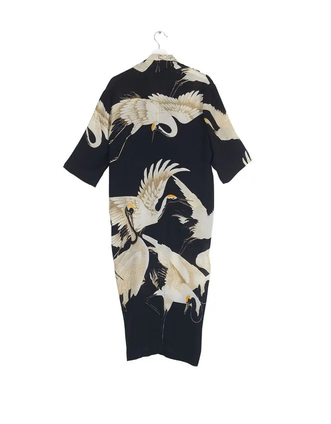Women One Hundred Stars Stork Print Dress Black Monsoon Dresses