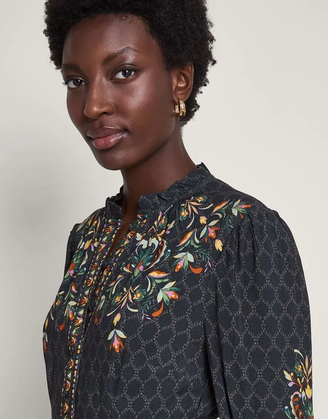 Women Pandora Shirt Dress Black Monsoon Dresses