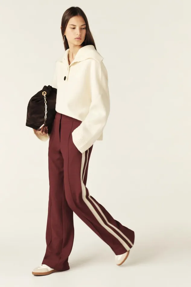 Women Pants and Jeans Baandsh Bootcut Pants Soda Red